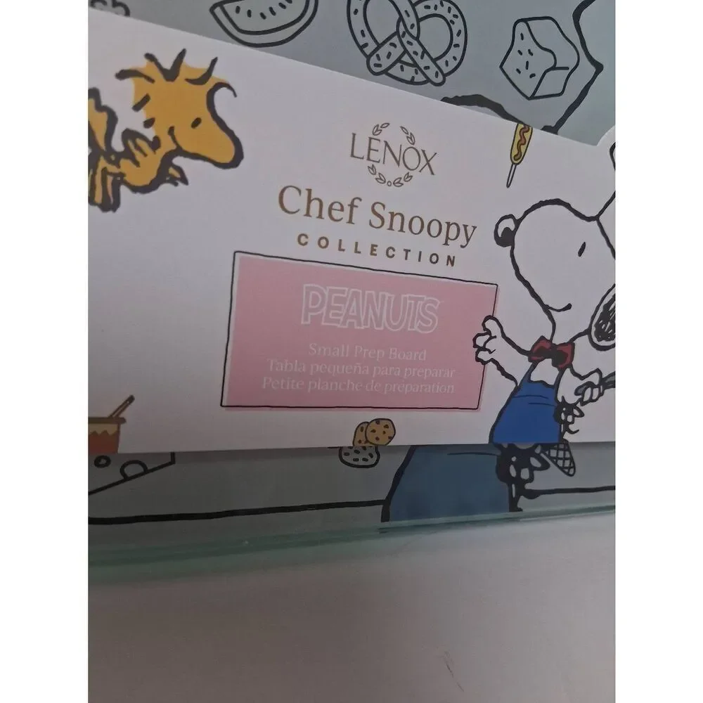 LENOX Chef Snoopy Collection Small Prep Board Peanuts-NWT 10x8'